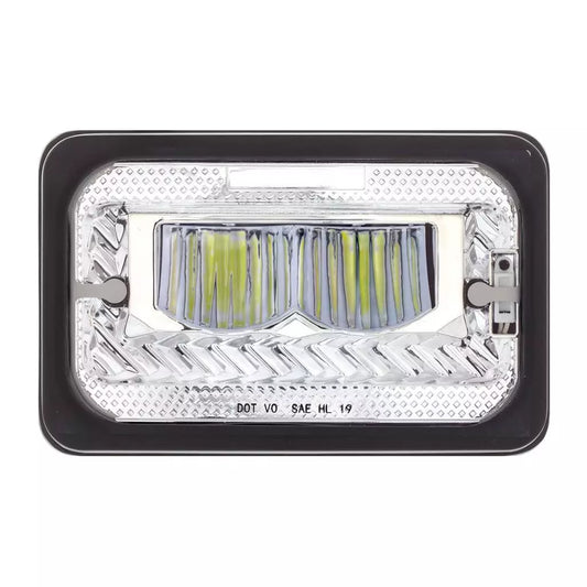 Chrome ULTRALIT  Heated 4" X 6" LED Headlight High Beam  -  34132