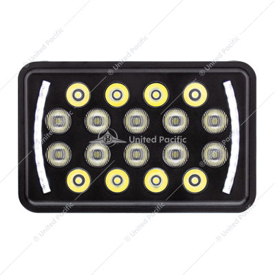 ULTRALIT 18 High Power LED Rectangular Light With LED Position Light Bar  -  36449