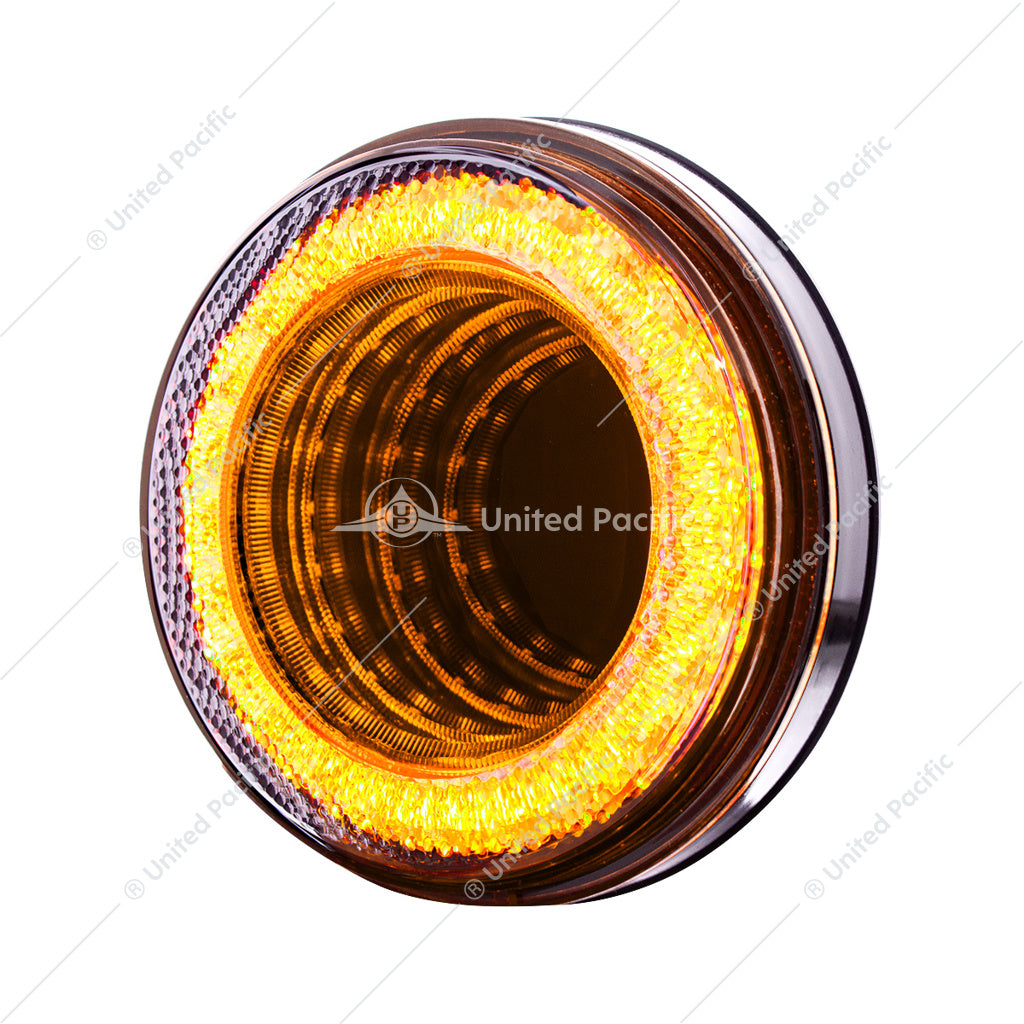 24 Led 4" Mirage Turn Signal Light Amber Led Clear Lens  -  36655