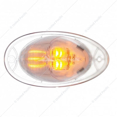 7  LED Turn Signal Light For 2008-2017 Freightliner Cascadia - Amber LED/Clear Lens  -  37078
