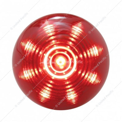 9 LED 2" Beehive Light (Clearance/Marker) Red LED/Red Lens  -  38169