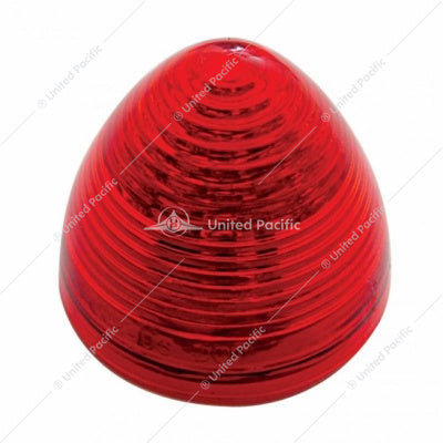 13 LED 2-1/2 Inch  Beehive Clearance/Marker Light Red LED/Red Lens  -  38179
