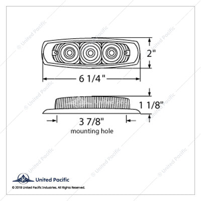 15 LED Rectangular Clearance/Marker Light  -  38301