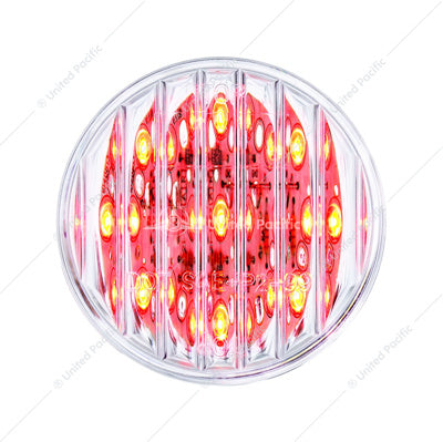 9 LED 2" Clearance/Marker Light - Red LED/Clear Lens  -  38363