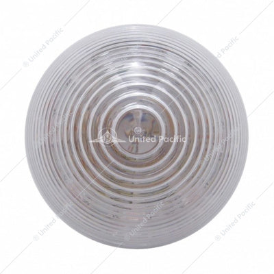 9 LED 2" Beehive Clearance/Marker Light Red LED/Clear Lens  -  38367