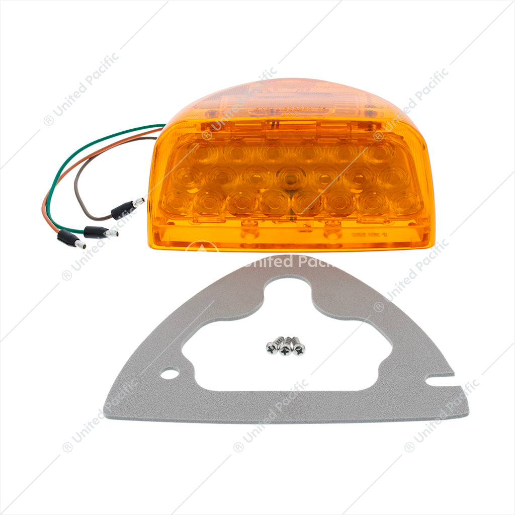 31 LED Turn Signal Light For 1987-2007 Peterbilt 379 Amber Lens - 38550