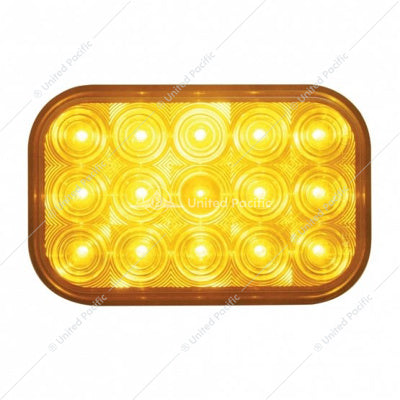 15 LED Rectangular Turn Signal Light AMBER/LED/Amber  -  38746