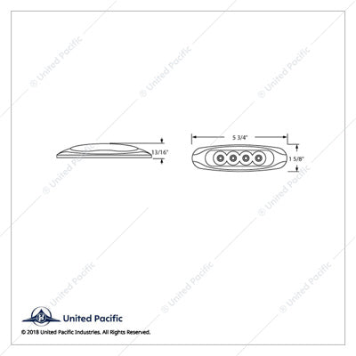 4 LED Reflector Clearance/MArker Light  -  39401