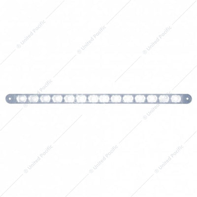 14 LED 12 Inch  Auxiliary Strip Light White LED/Clear Lens (Bulk)  -  39485B