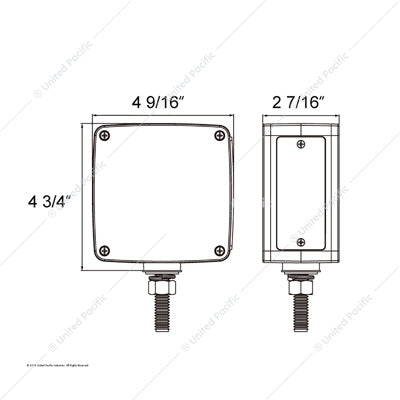 39 LED Square Double Face Reflector Turn Signal Light  -  39680