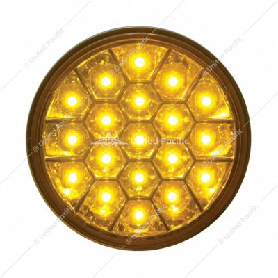 19 LED 4 Inch  Reflector Turn Signal Light Amber Led / Amber Lens  -  39700