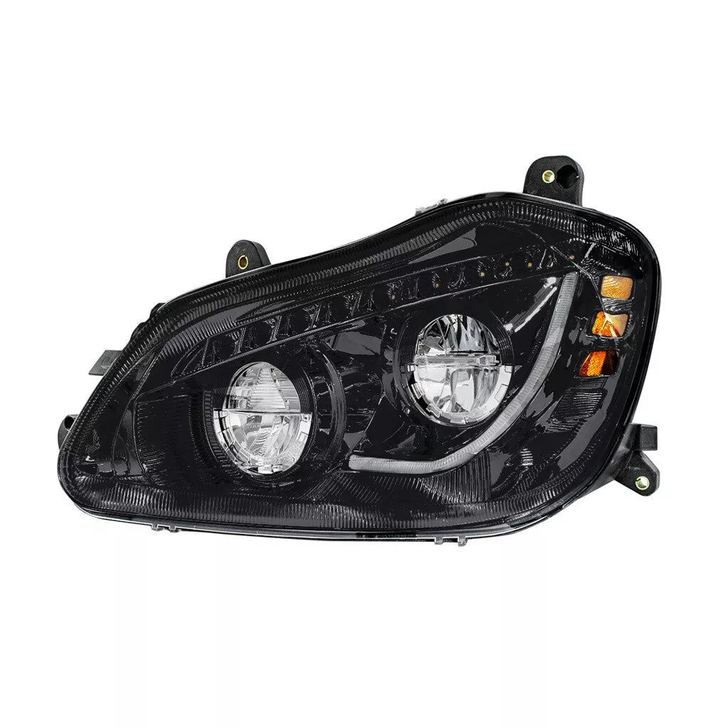 High Power 45 LED Blackout Headlight with Sequential Turn Signal for 2013-2021 Kenworth T680 Driver Side - 35891