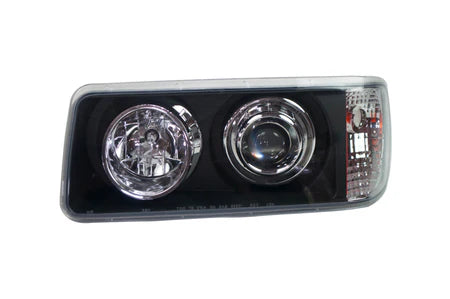 Freightliner FLD 120Black Projector Headlight Driver Side  -  40542