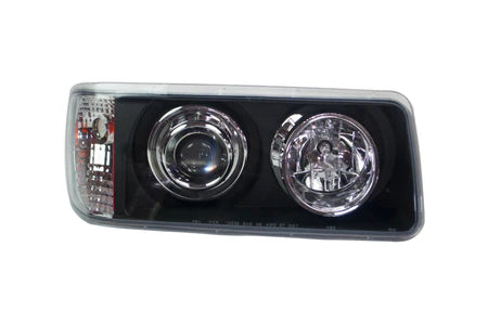 Freightliner FLD 120 Black Projector Headlight Passenger Side  -  40543