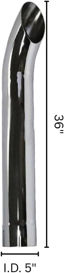 Chrome Stack 36" Length 5" ID - 562.U5536C