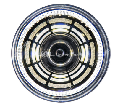 2" round Abyss clearance/marker light with 4 white LEDs, clear infinity-effect lens, sealed housing, DOT/SAE approved.