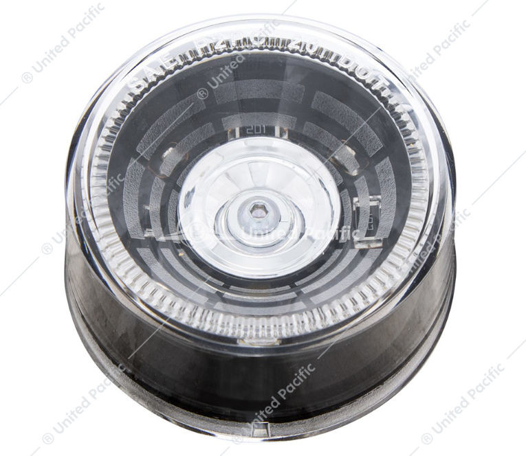 4 LED 2" Round Abyss Light (Clearance/Marker) White LED/Clear Lens - 36578
