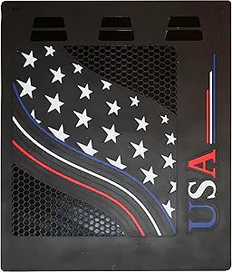 24”x 30” USA Stars Black Background Mud Flap  -  1011219