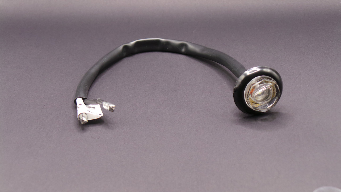 3/4" M/C  1 LED Light Clear 12/24V with Grommet And Direct Pigtail  -  8063C