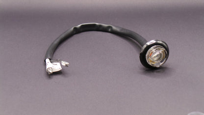 3/4"Clearance & Side Marker   1 LED Light Clear 12/24V with Grommet And Direct Pigtail  -  8063C