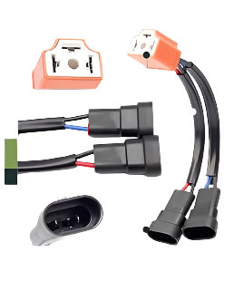 9006/9005 to H4 headlight bulb plug-and-play wire adapter socket for JDM and EDM headlights