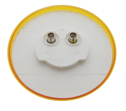 2.5-inch round amber LED clearance/marker light with 9 diodes, amber lens, and waterproof polycarbonate housing