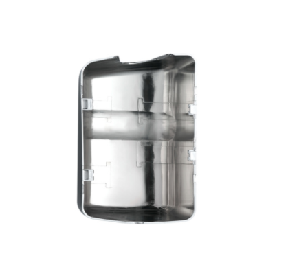 Chrome plastic bottom mirror post cover for 2000-2010 International 9200i, 9400i, 9900i driver side