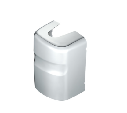 Chrome plastic bottom mirror post cover for 2000-2010 International 9200i, 9400i, 9900i driver side