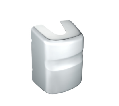 Chrome plastic bottom mirror post cover for 2000-2010 International 9200i, 9400i, 9900i driver side