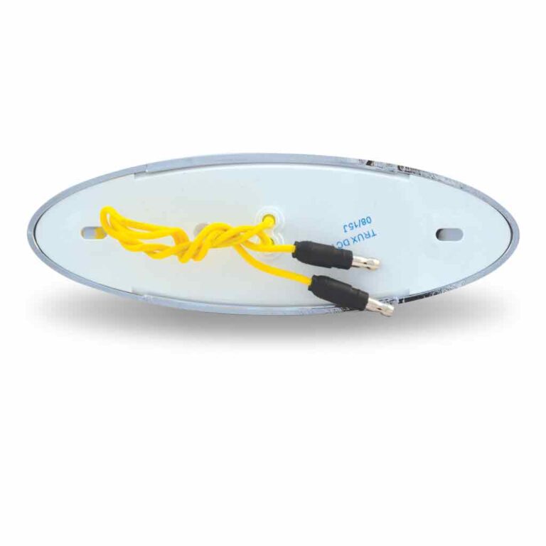 Clear amber LED G4 marker light with 10 diodes, polycarbonate lens, and IP67 waterproof rating