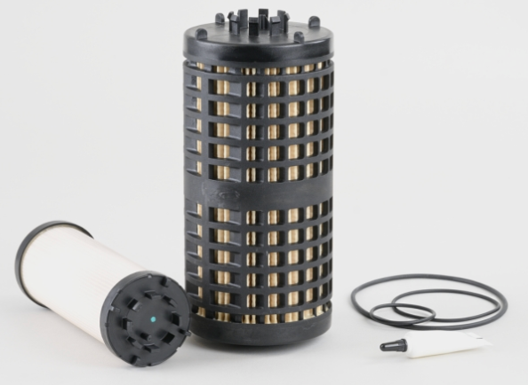 Donaldson P550954 fuel filter kit with 2 filters, 9.34in length, designed for Detroit Diesel engines, A0000904251 compatible