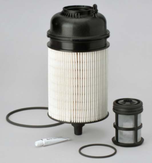Donaldson P551063 fuel filter kit, 7.8in diameter, rugged machined exterior, replacement-grade for heavy-duty trucks.