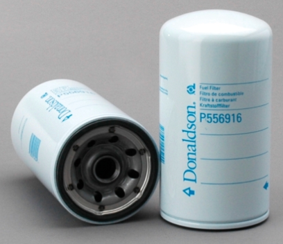 Donaldson P556916 spin-on secondary fuel filter, 3.66in diameter, 6.85in length, 13/16-12 UN thread, designed for Detroit Diesel Series 60 engines.