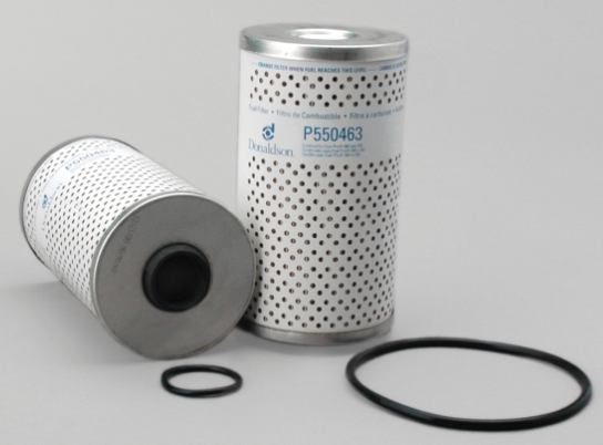 Donaldson P550463 fuel filter water separator cartridge, 6.74in long, 3.82in diameter, for Cummins Select engines.
