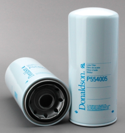 Donaldson P554005 spin-on full flow lube filter, 12.13in length, 5.35in diameter, for Caterpillar 3400 engines.