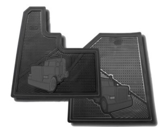 Peterbilt 379 Black 2004 & Older  Floor Mats  -  2001202