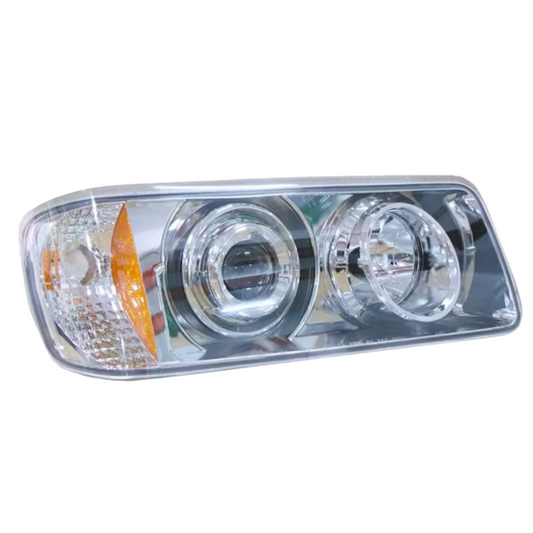 Freightliner FLD 120 Chrome Projector Headlight  Passenger Side  -  40551