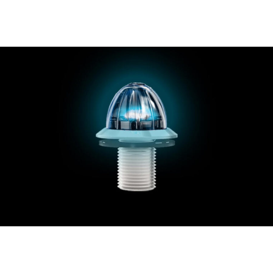 MINI WATERMELON HERO LED LIGHT - BLUE LIGHT / CLEAR LENS FOR STUD MOUNT 3/4" HOLE  -  HEROBCWMMINI-1