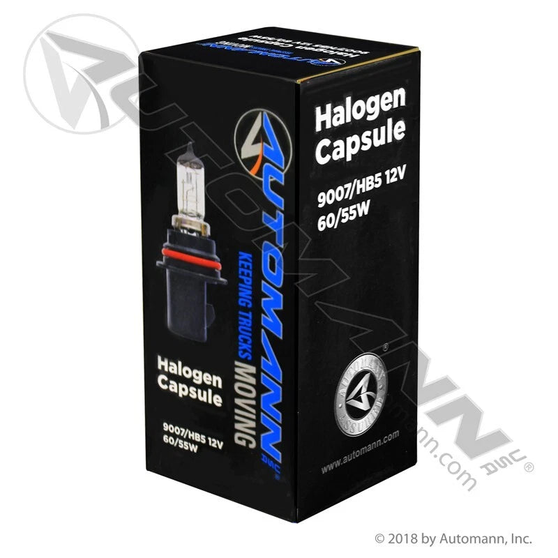 9007 HB5 halogen headlight bulbs 12V 55W cold white light, suitable for high beam and low beam applications, 10-pack for semi-trucks.
