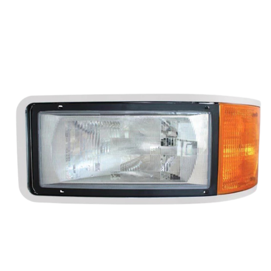 Mack 564.62024 driver side headlight assembly for CL713, CH600, CL600, CL700 trucks, OEM-quality replacement, easy installation.