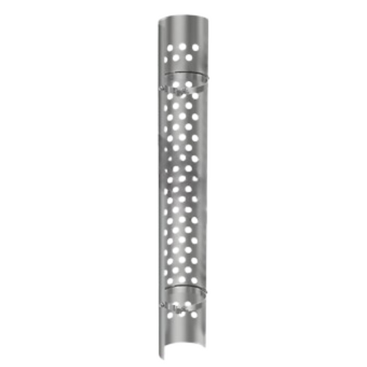 Stainless steel heat shield 562.U6161SS with 6 inch round holes