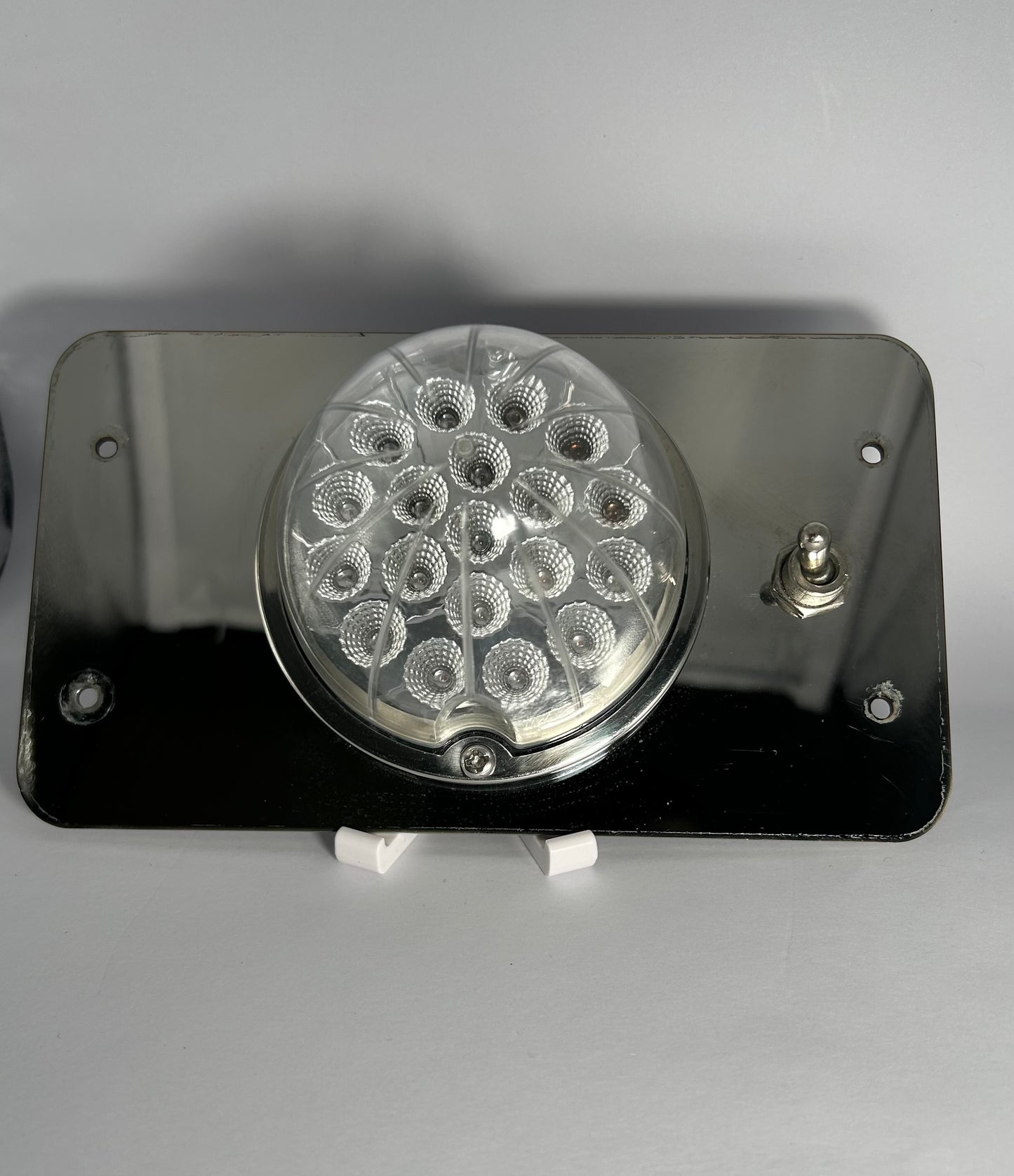 RZ-H4''X7''     14 Gauge mirror finish 304 stainless steel watermelon light interior plate  whit mounting holes