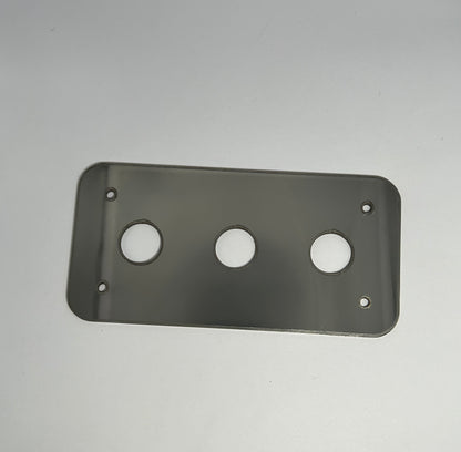 RZ-J3''X6''   14 Gauge mirror finish 304 stainless steel watermelon light interior plate  whit mounting holes