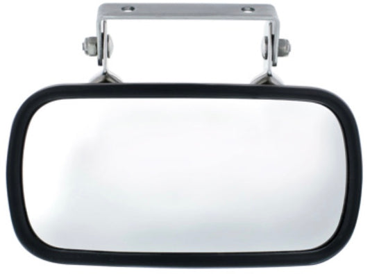 Rectangular Stainless Over Door Convex Mirror With Mounting Bracket - 43001