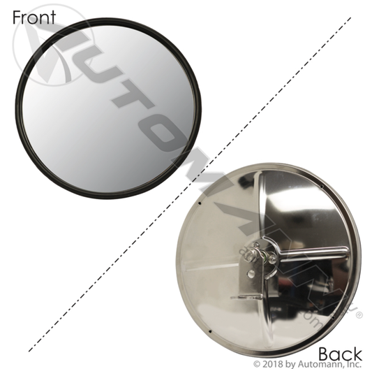 Convex Mirror with L Bracket 8.5" Stainless Steel - 563.9004