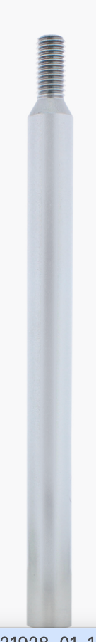 6" Shifter Shaft Extension - Liquid Silver - 21928