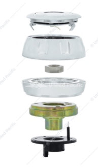 Chrome Steering Wheel Hub Kit For 2006+ Peterbilt & 2003+ Kenworth  - 88259