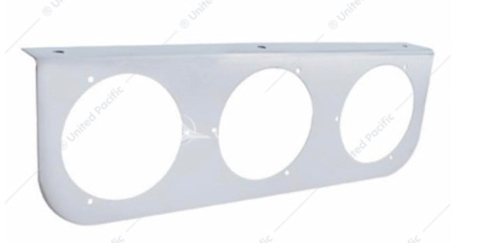 Stainless Light Bracket with 3 X 4" Light Cutouts - 20428