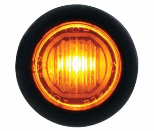 Single SMD LED 3/4" Mini Light (Clearance/Marker)  - Amber LED/Amber Lens - 36843