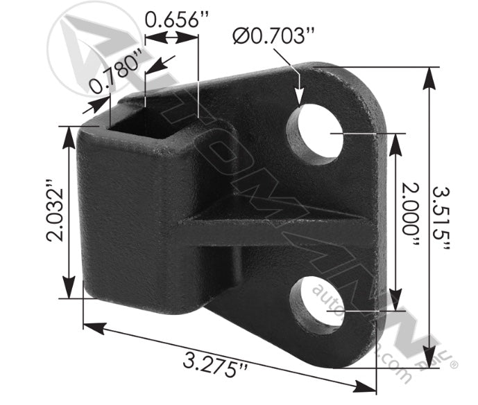 Right End Mount for 3/4" Bar Hanger - 562.515R